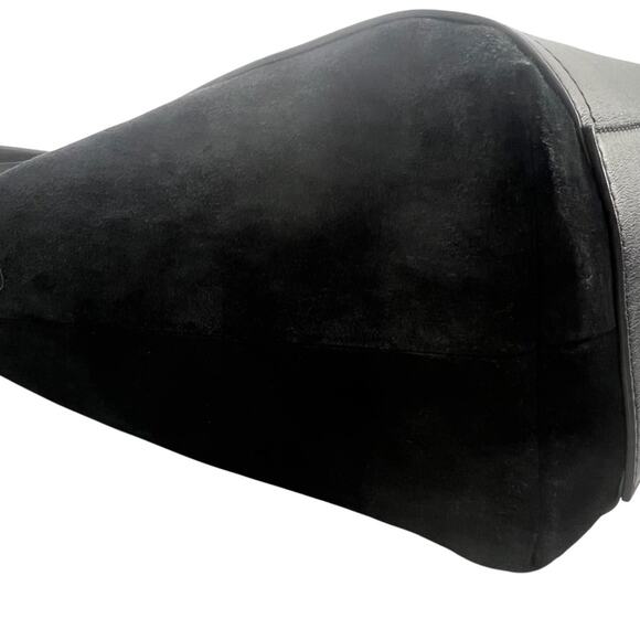 Clergerie Paris Queen tote black leather suede - Picture 5 of 8